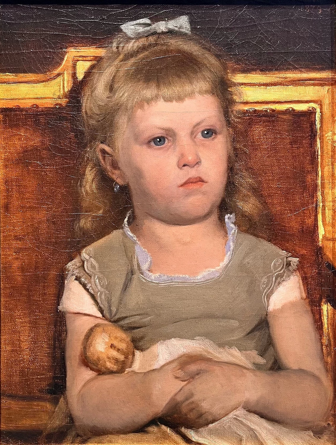 Ragazza con una bambola - Museo Nazionale della Serbia, 1879